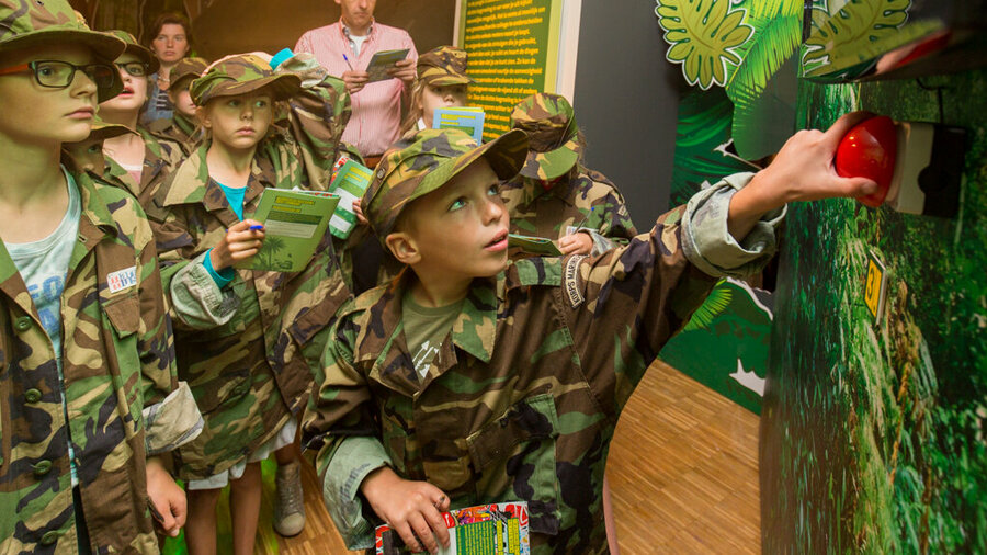 Kinderen in het Mariniersmuseum